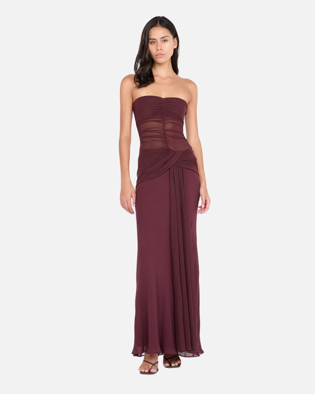 Bec and Bridge - Noemi Strapless Maxi in Plum