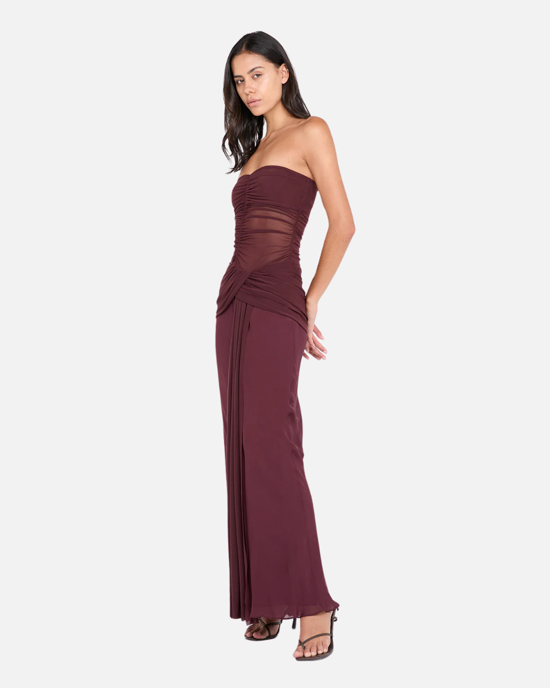 Bec and Bridge - Noemi Strapless Maxi in Plum