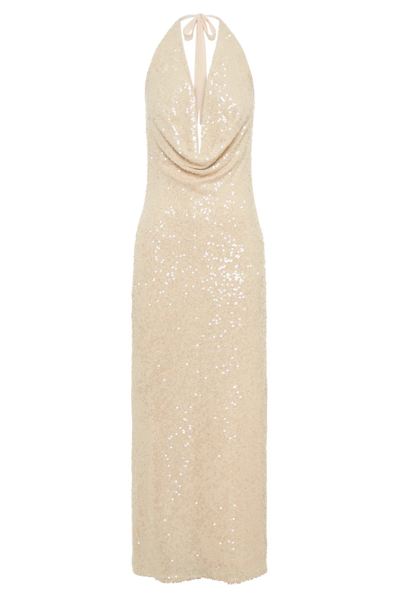 Meshki - Blakey Halter Sequin Maxi Dress