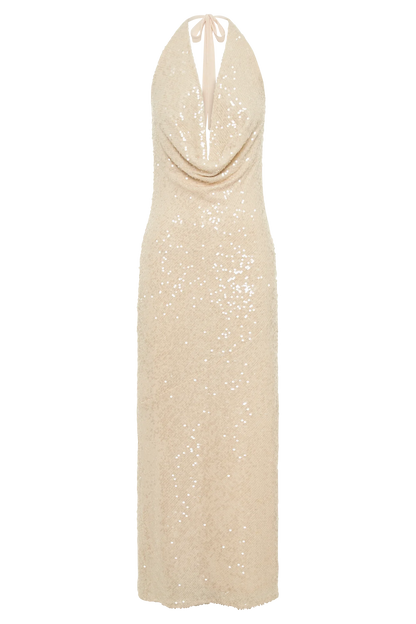 Meshki - Blakey Halter Sequin Maxi Dress