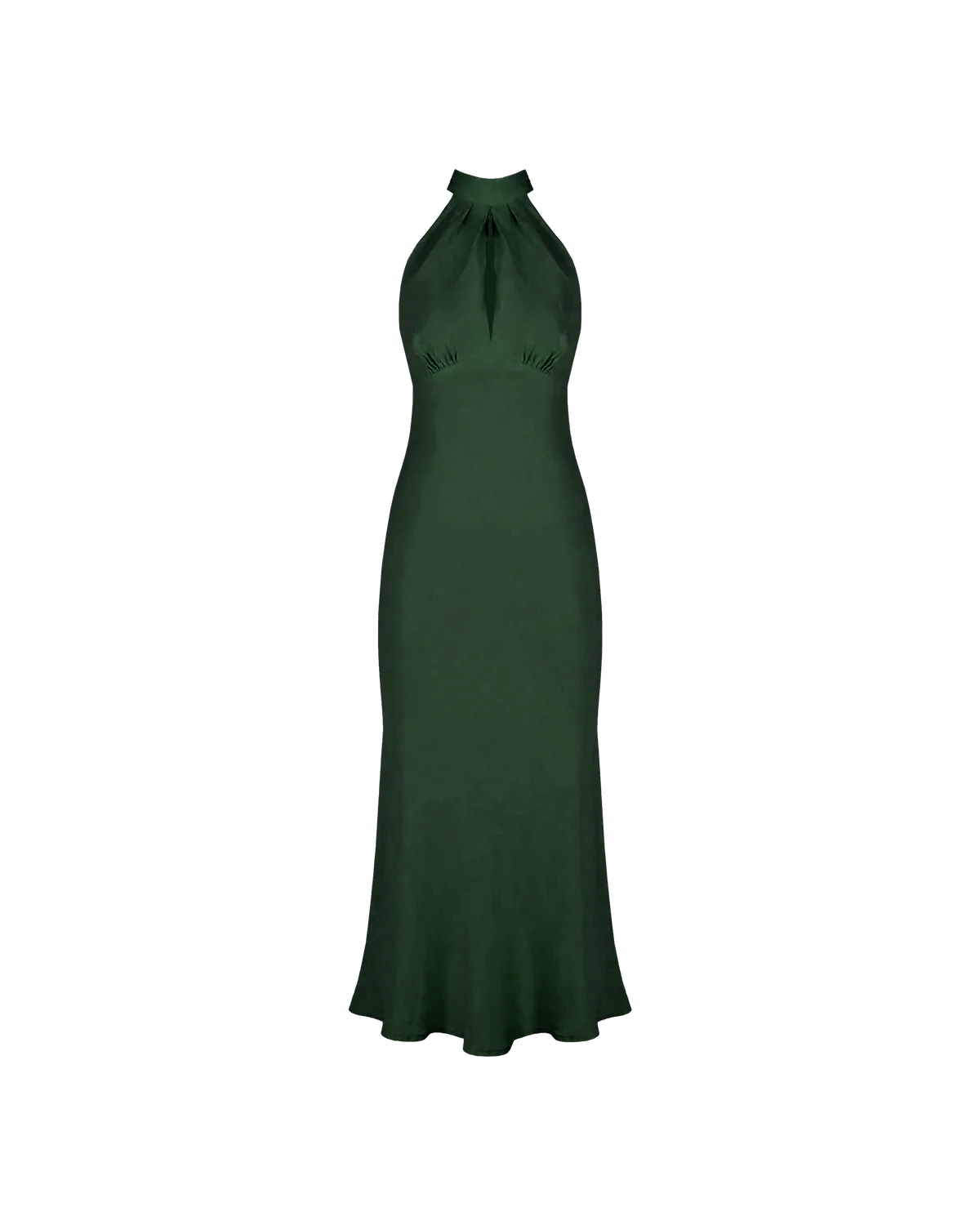 Ruby - Gigi Linen Halter Dress Emerald