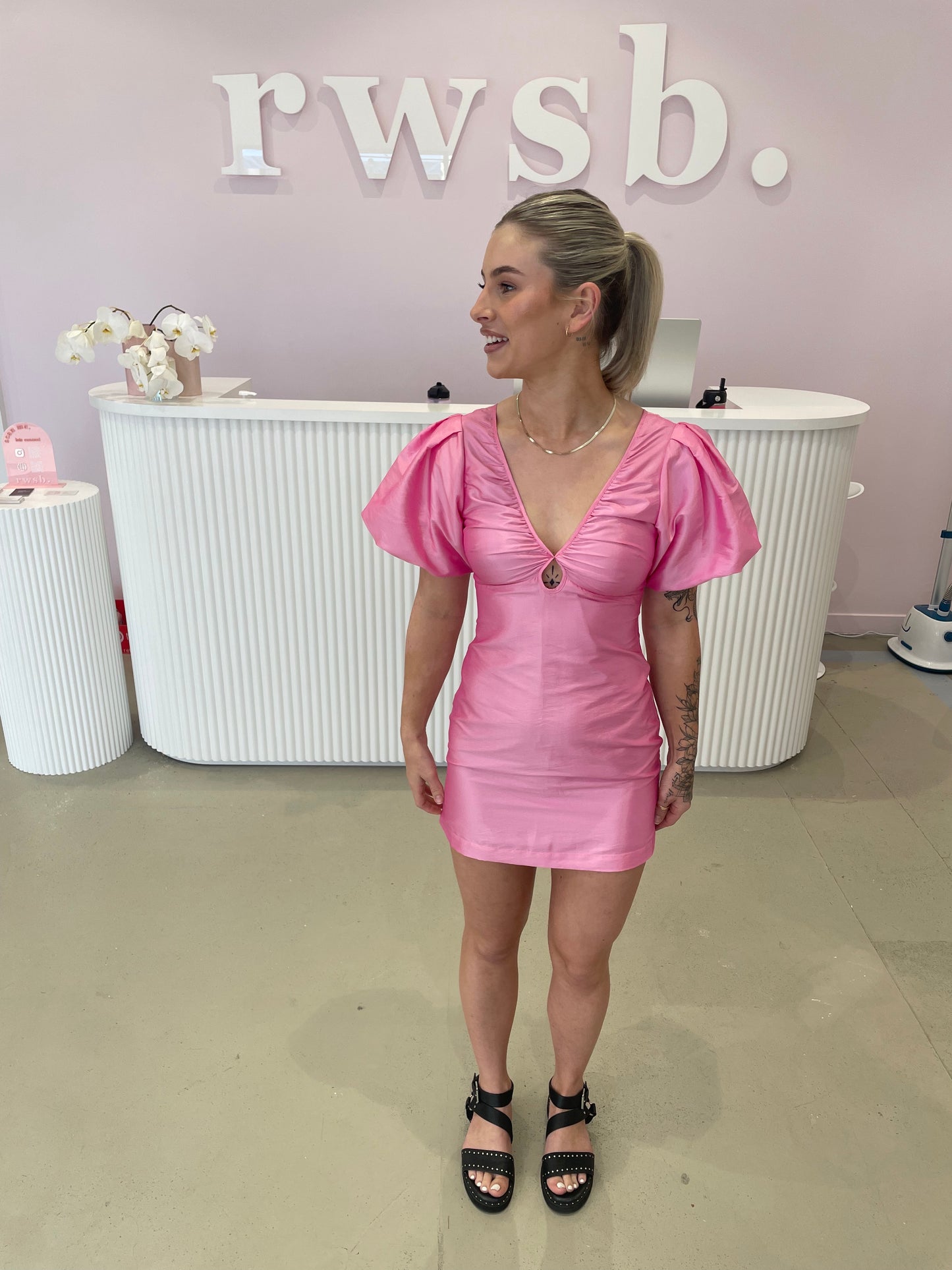 Hansen & Gretel - Melinda Mini Dress in Fuchsia