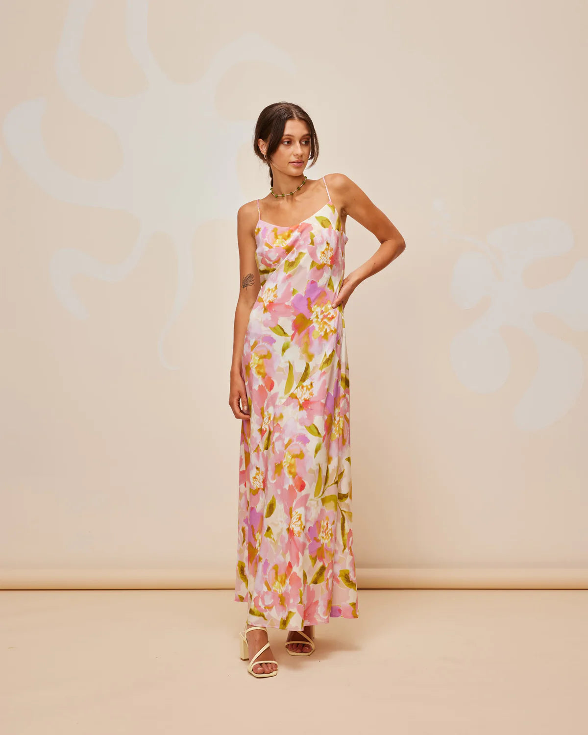 Ruby - Morgan Silk Slip in Ballet Floral