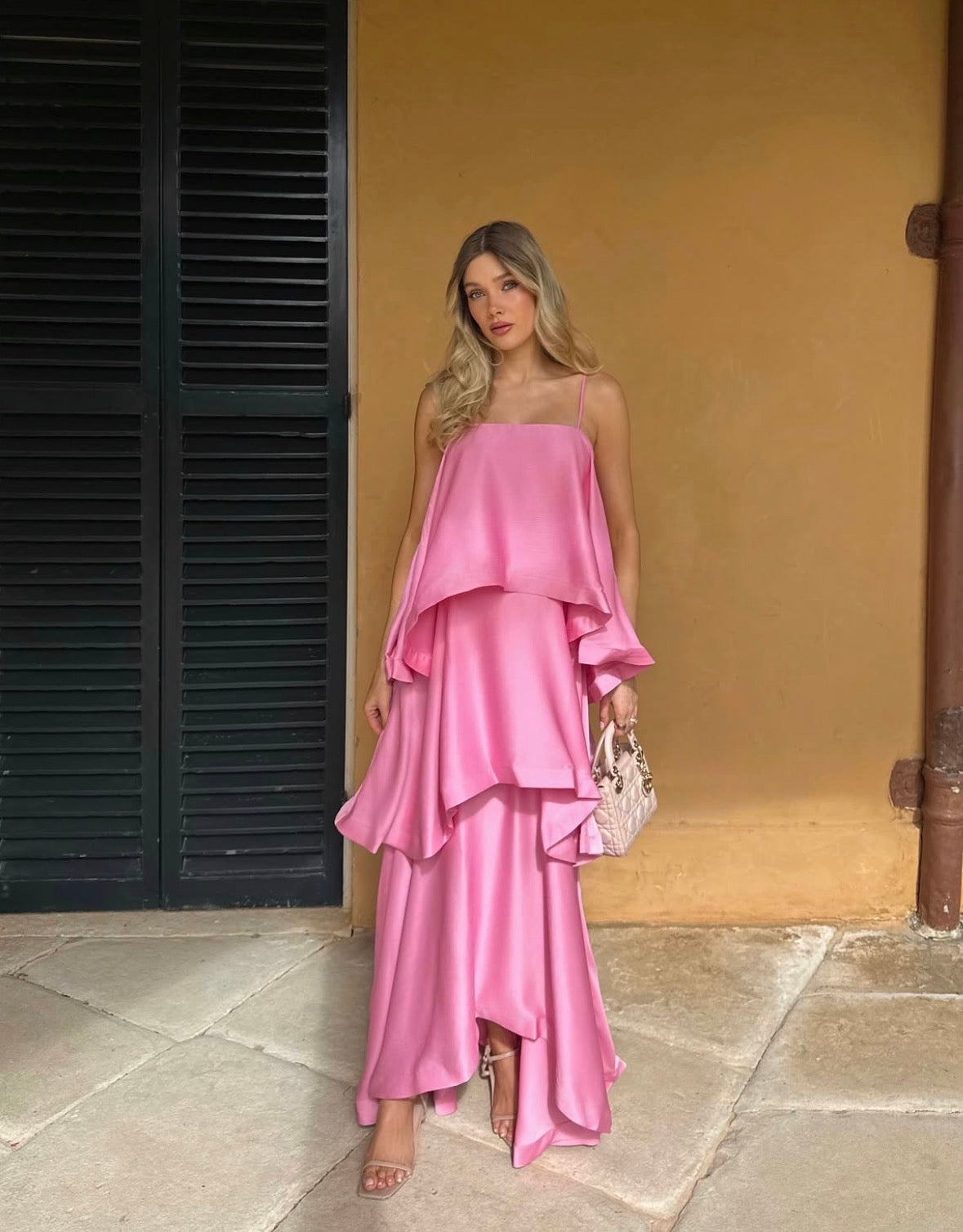 Elliatt - Tilly Tiered Maxi Dress in Pink