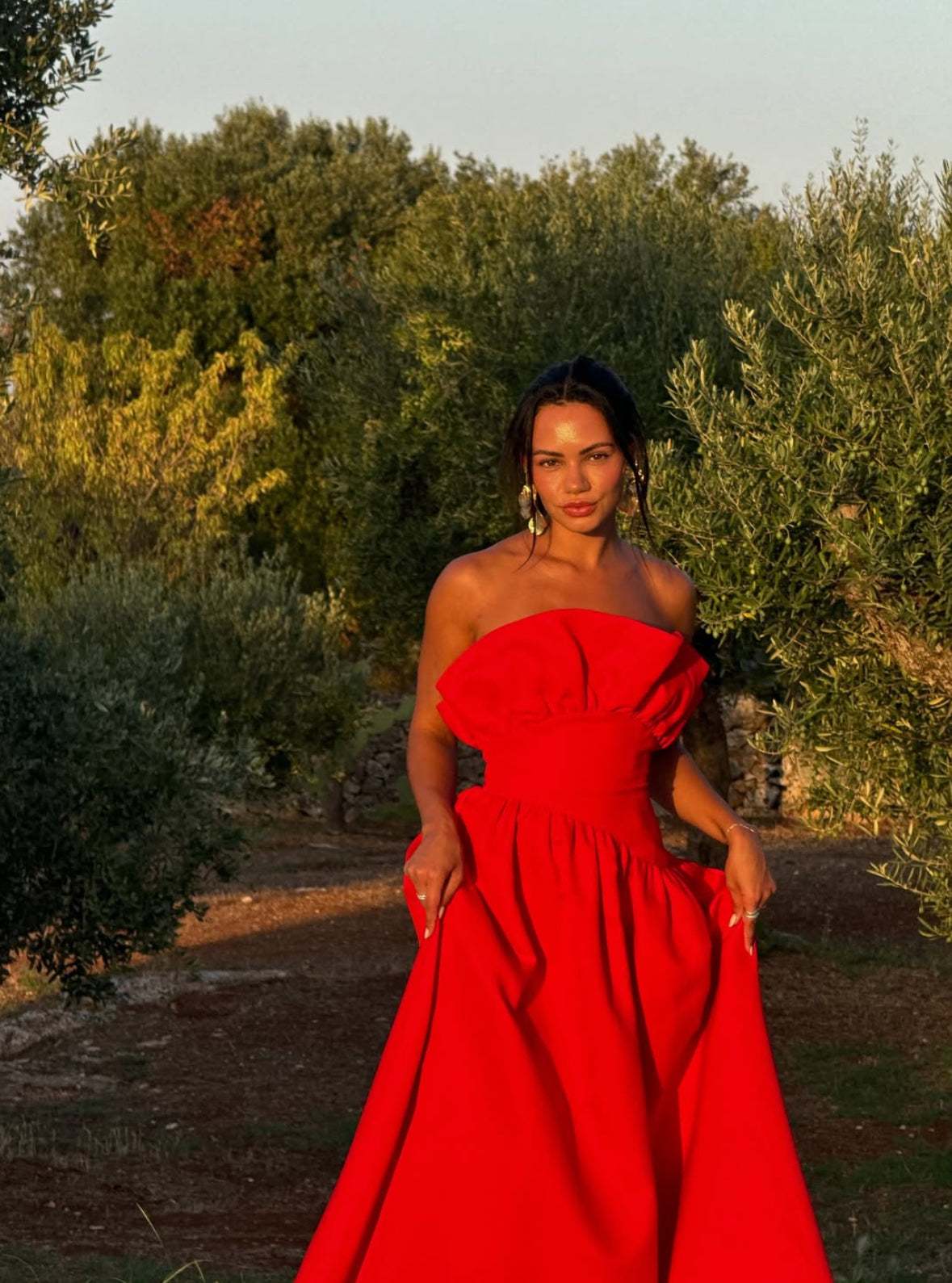 Elliatt - Laurel Sleeveless Maxi Dress in Red