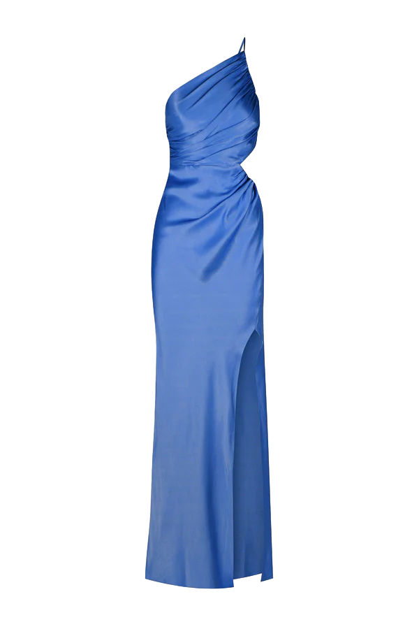 Shona Joy - Oliviera Asymmetrical Gathered Maxi Dress - Strong Blue
