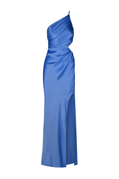Shona Joy - Oliviera Asymmetrical Gathered Maxi Dress - Strong Blue