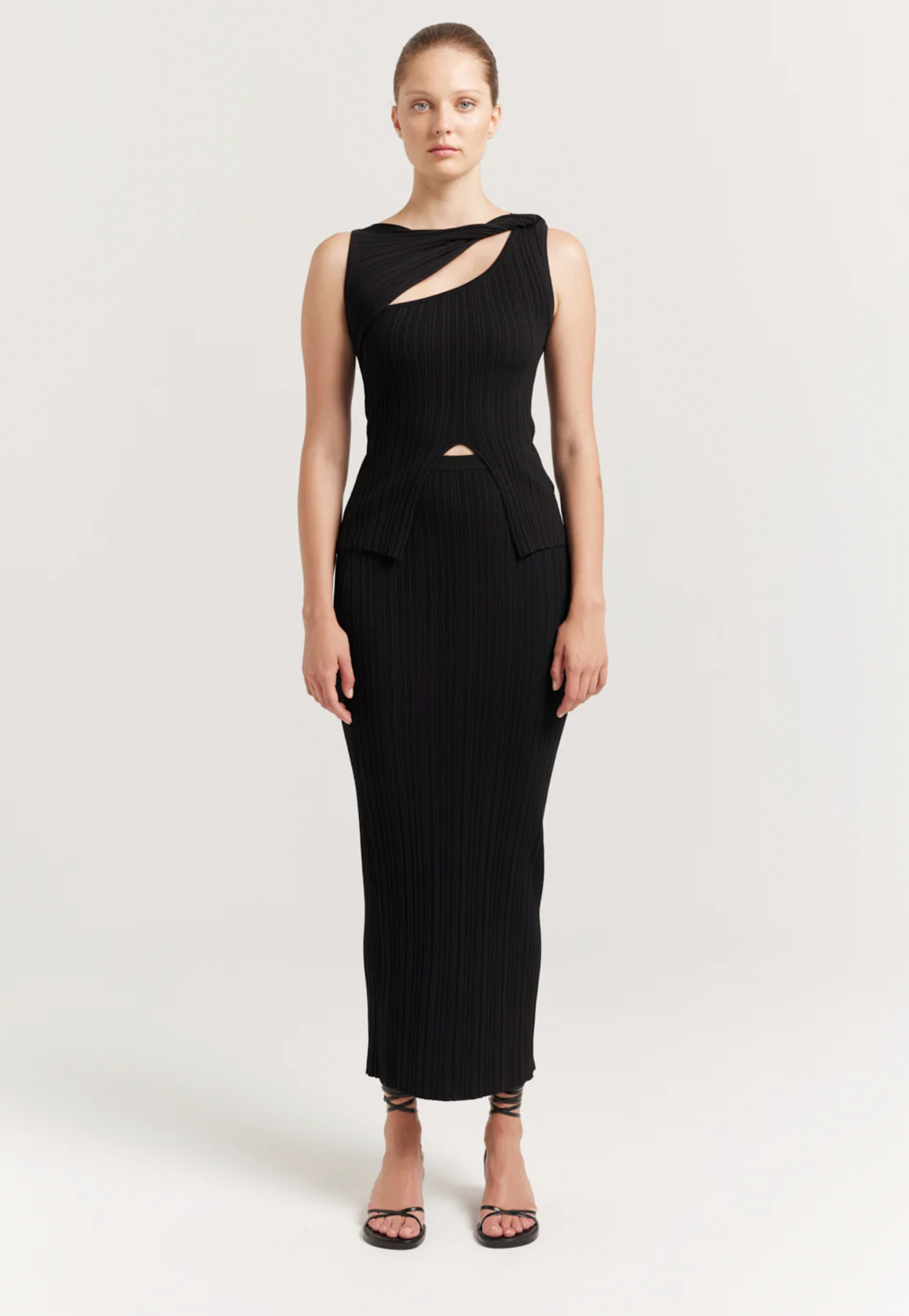 Henne - Romee Knit Set in Black