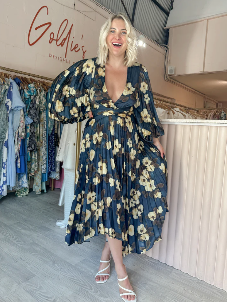 Acler - Palms Dress in Floral Posy