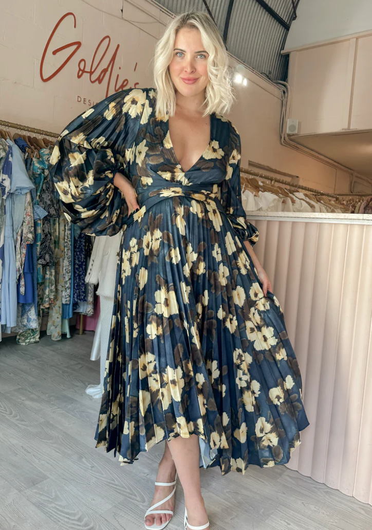 Acler - Palms Dress in Floral Posy