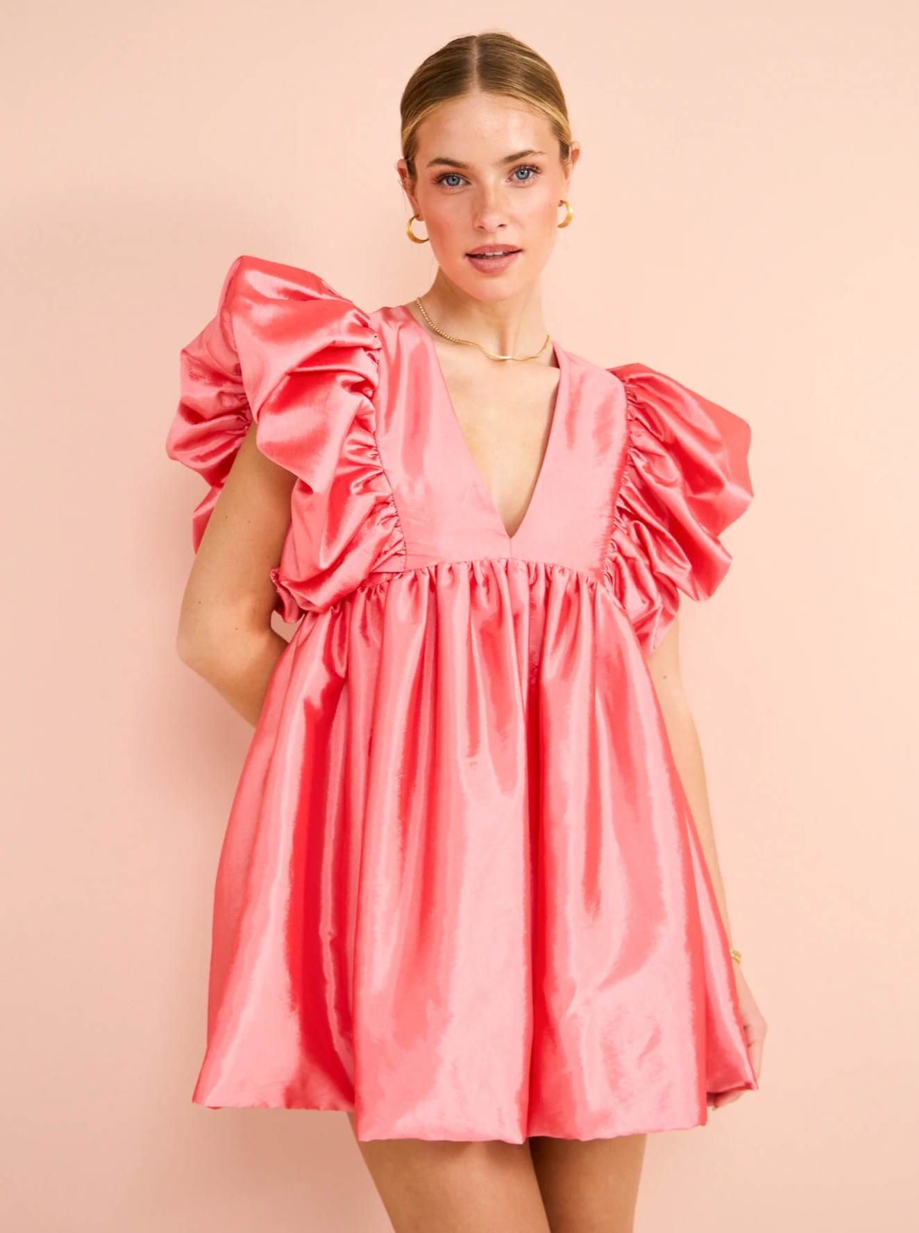 Hansen & Gretel - Cosmo Mini Dress in Watermelon