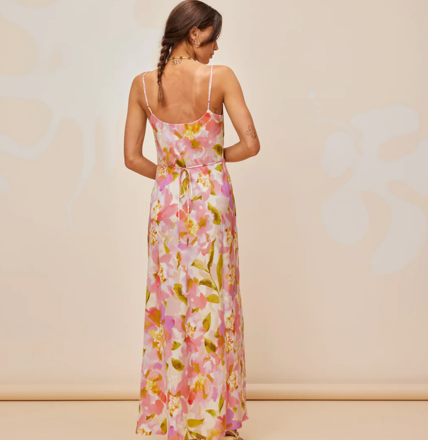 Ruby - Morgan Silk Slip in Ballet Floral
