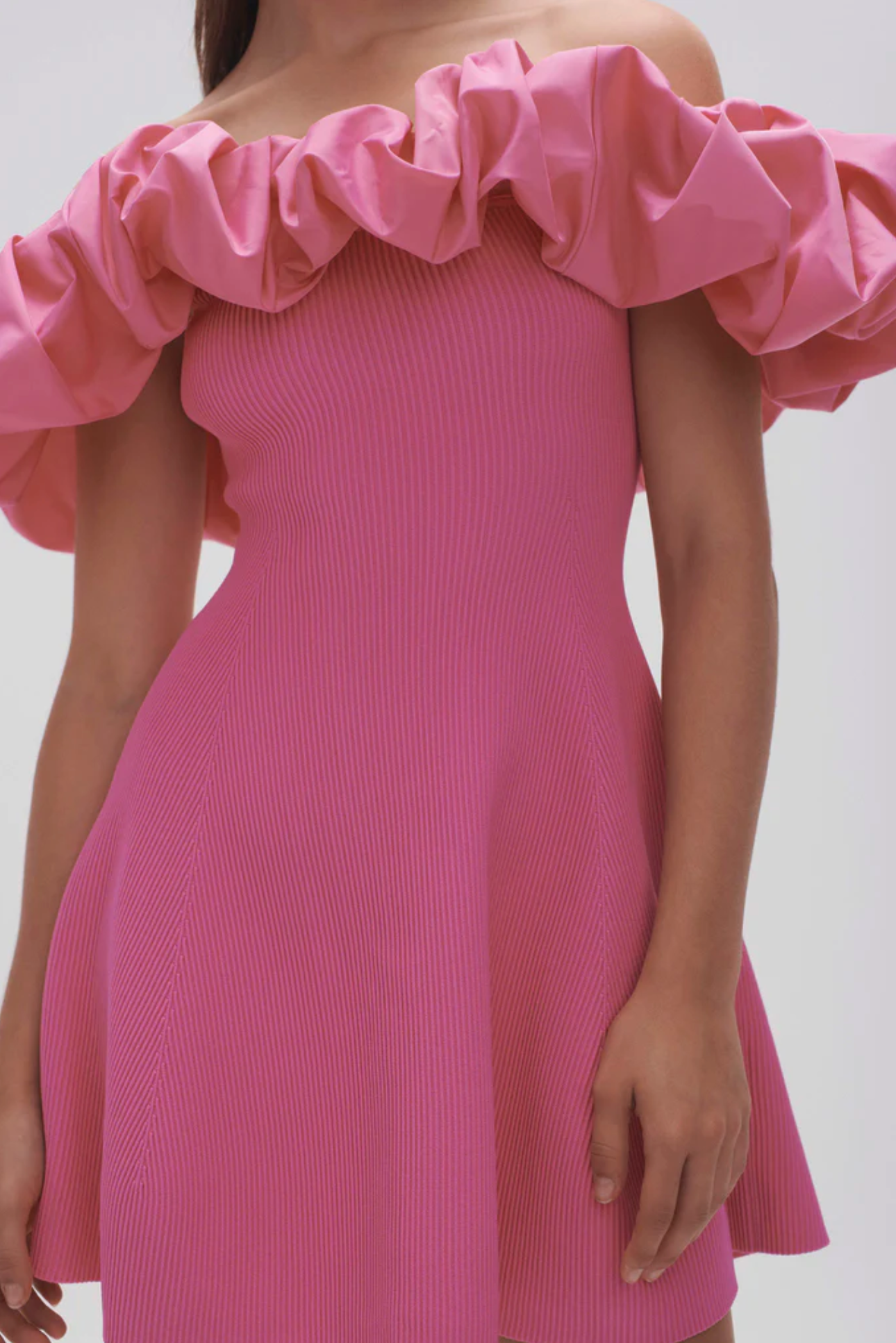 Aje - Eldora Mini Dress in Protea Pink