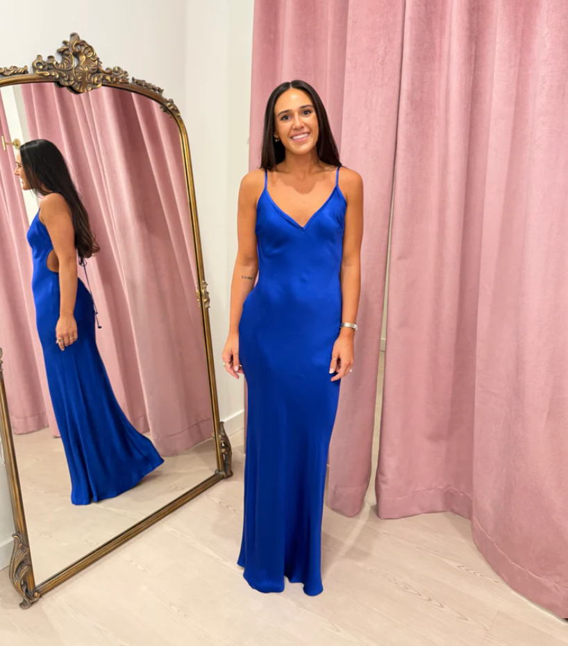 Bec and Bridge - Sol Tie Maxi Dress in Mediterranean Blue