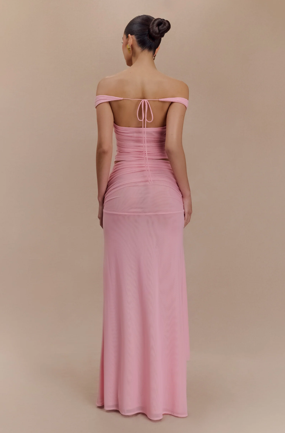 Meshki - Mesh Maxi Set in Candy Pink