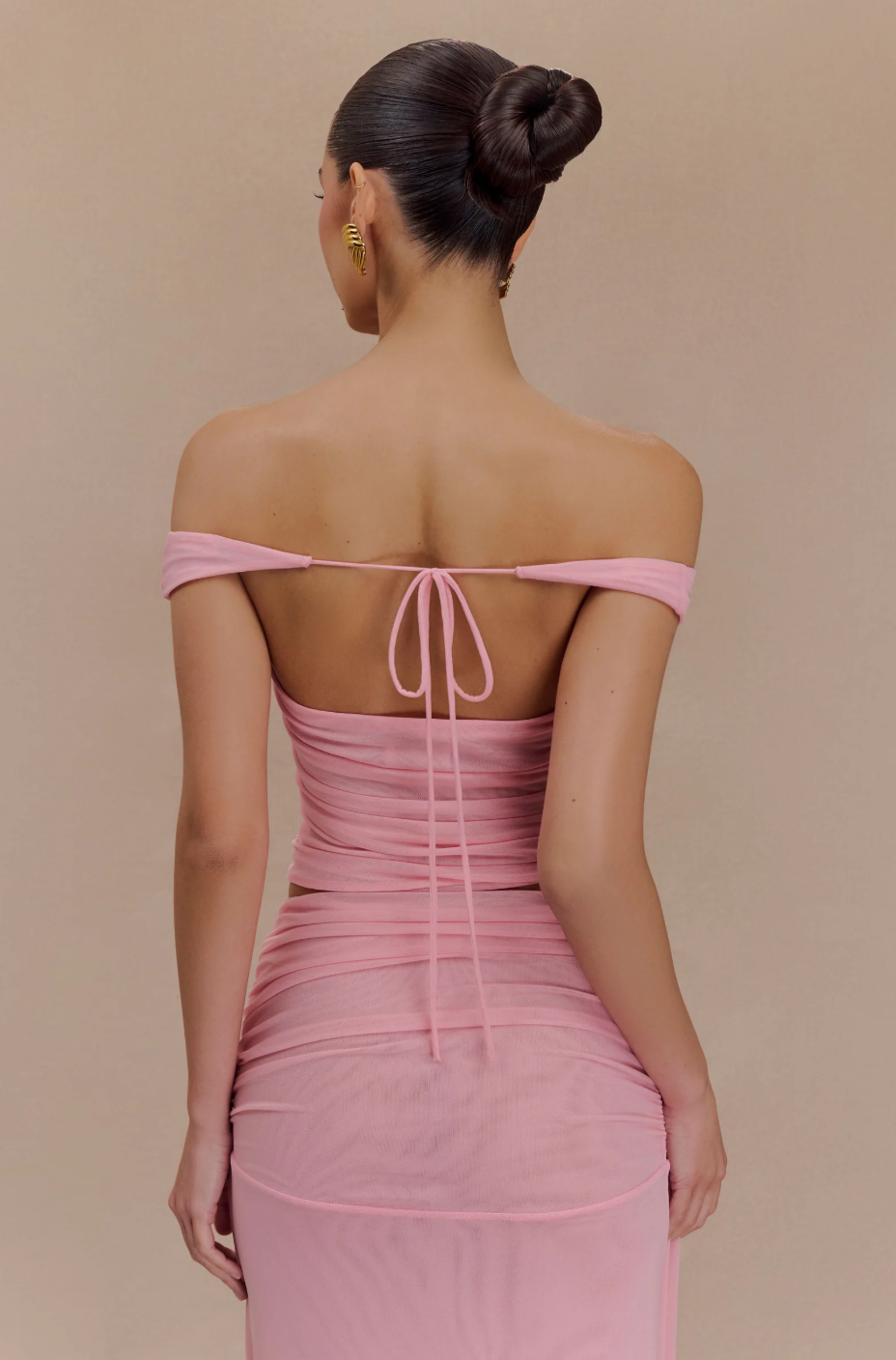 Meshki - Mesh Maxi Set in Candy Pink