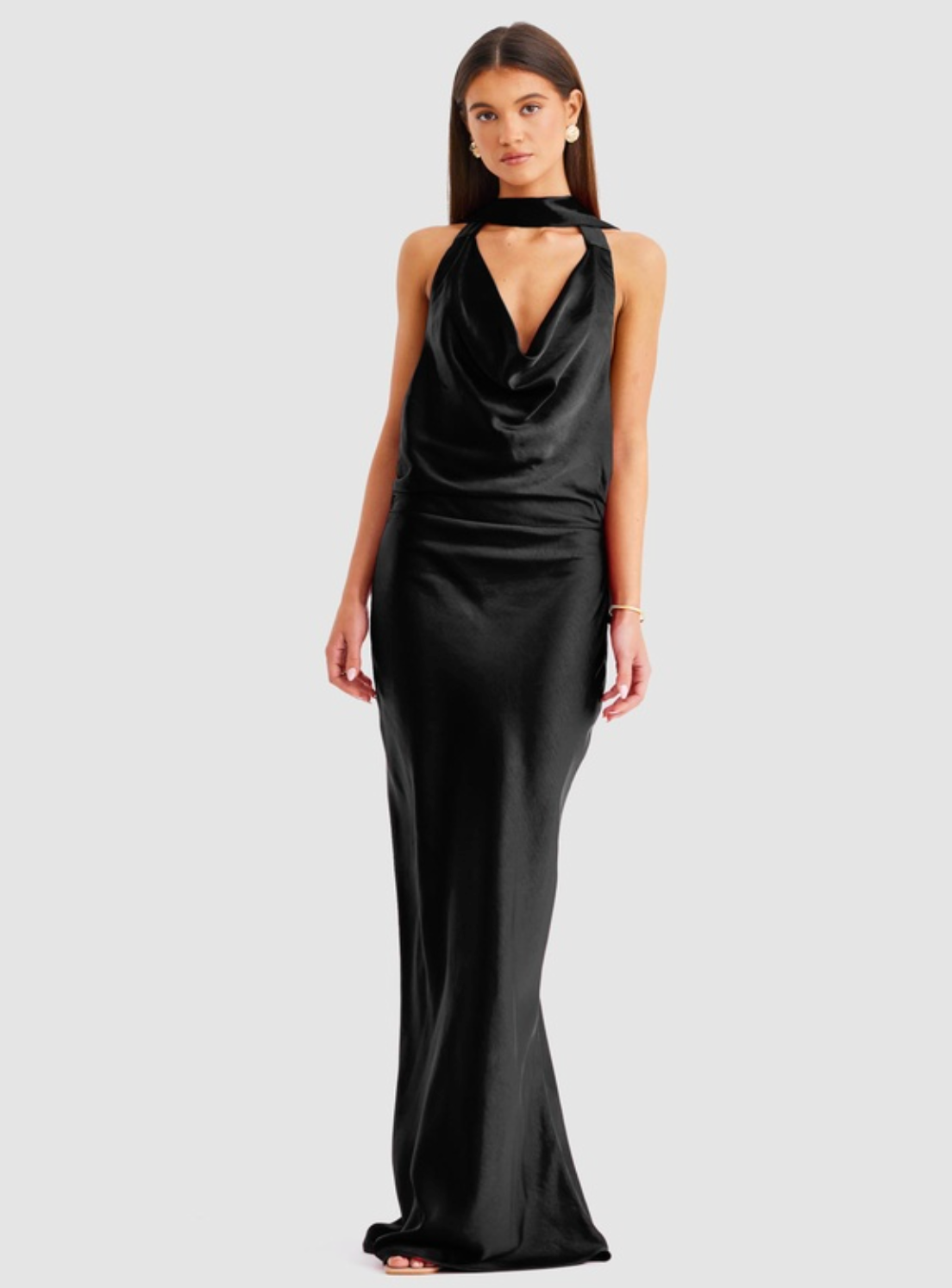 rosanna maxi dress SNDYS edit: Holiday 2026 graduation plans and special Soiree Shawl, in Pale Color:Dusty blue