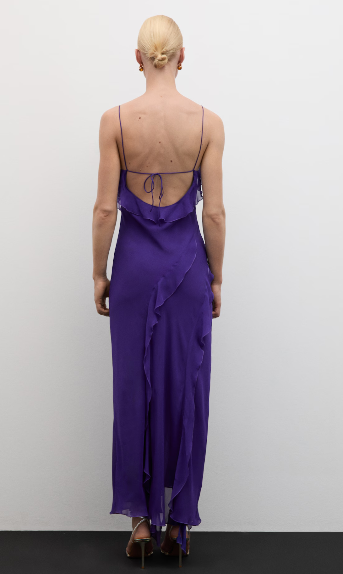 MNG - Ruffled Chiffon in Purple