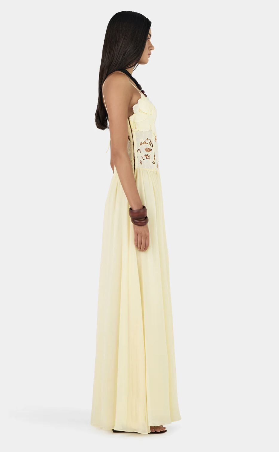 Hansen and Gretel - Stephanie Maxi Dress in Butter