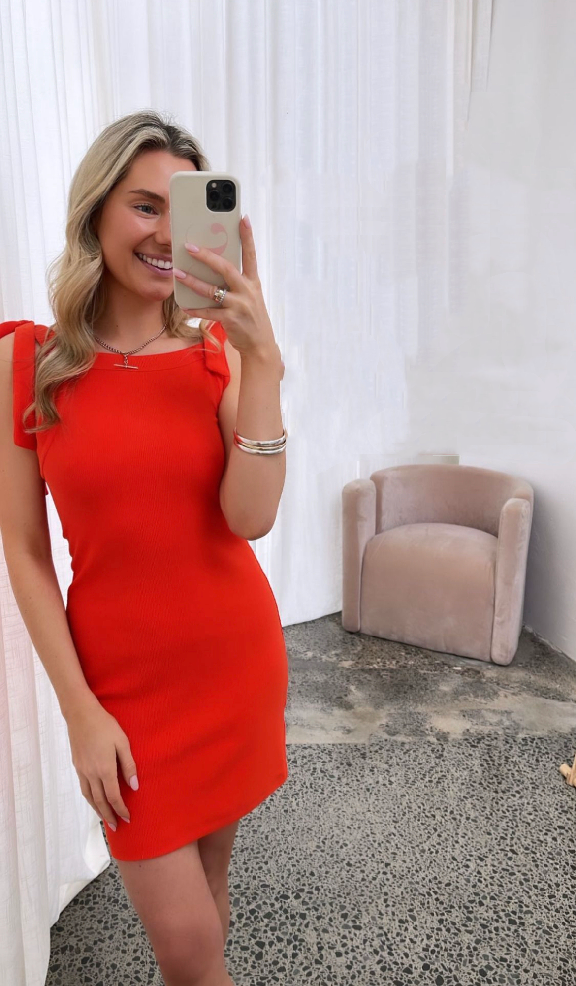 Caitlin Crisp - Marsden 2.0 Mini Dress in Tango