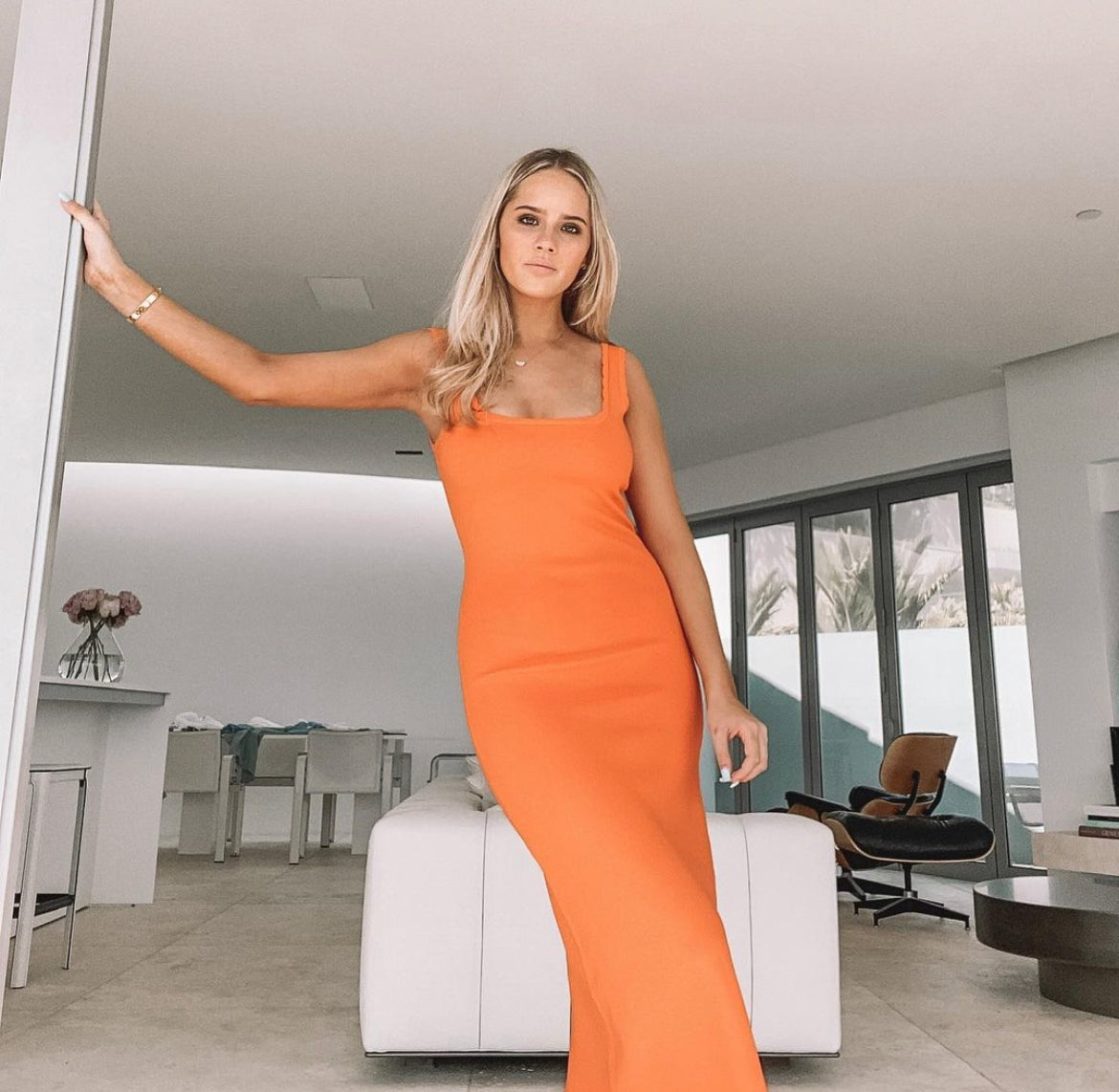 Ruby - Ima Dress in Tangerine