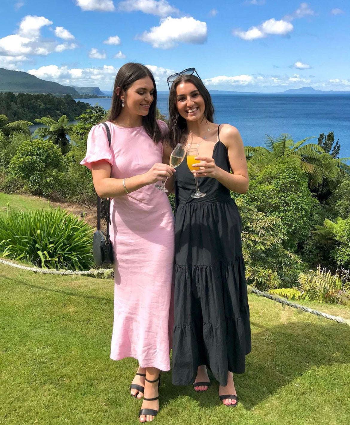 Ruby - Kendall Linen Dress in Pink