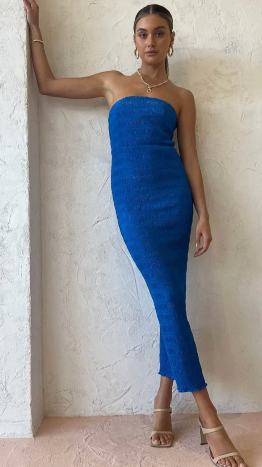 L'idee - Aurore Gown in Moroccan Blue