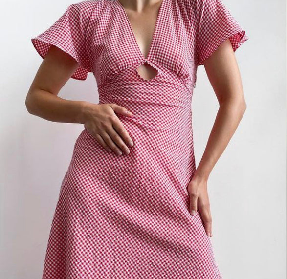 Ruby - Clover Midi Dress Red
