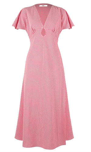 Ruby - Clover Midi Dress Red