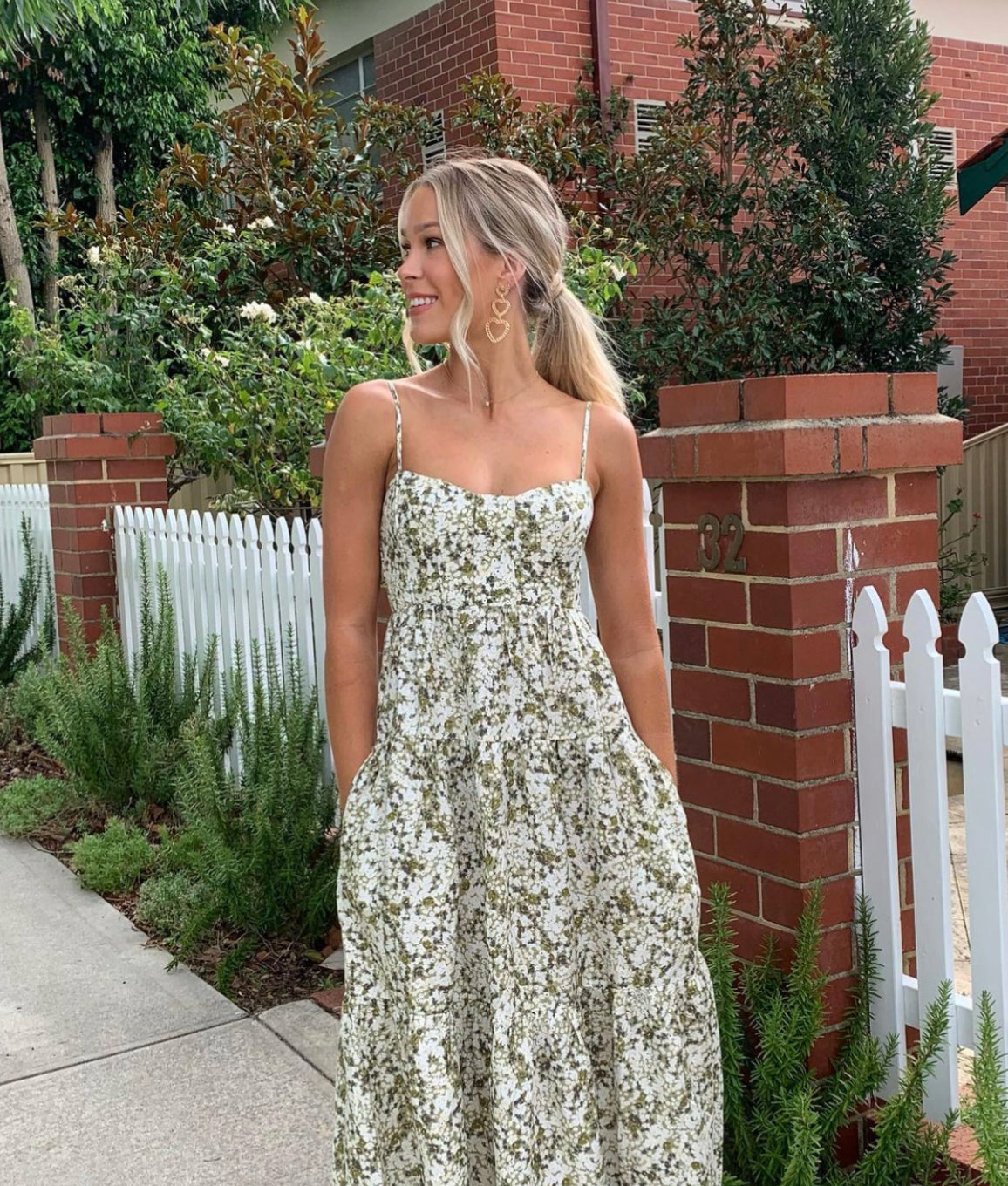 Shona Joy - Suzette Linen Tiered Midi Dress
