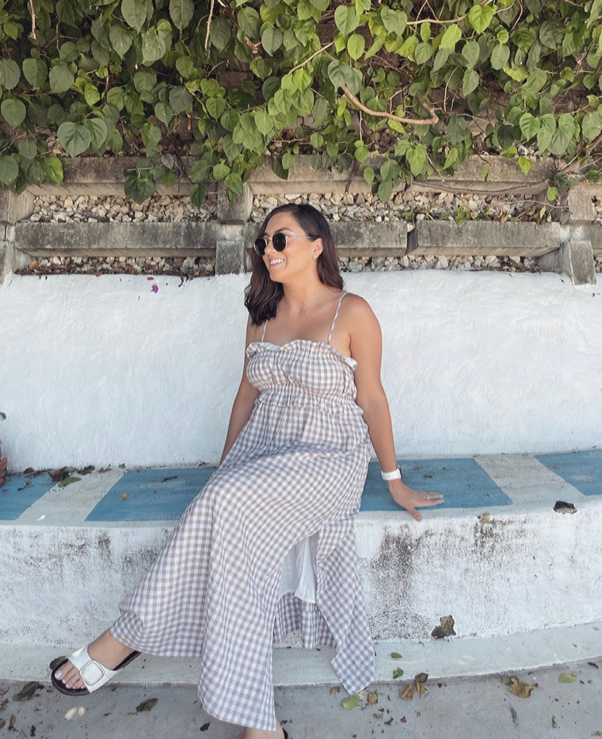Dissh - Cedar Chocolate Check Midi Dress