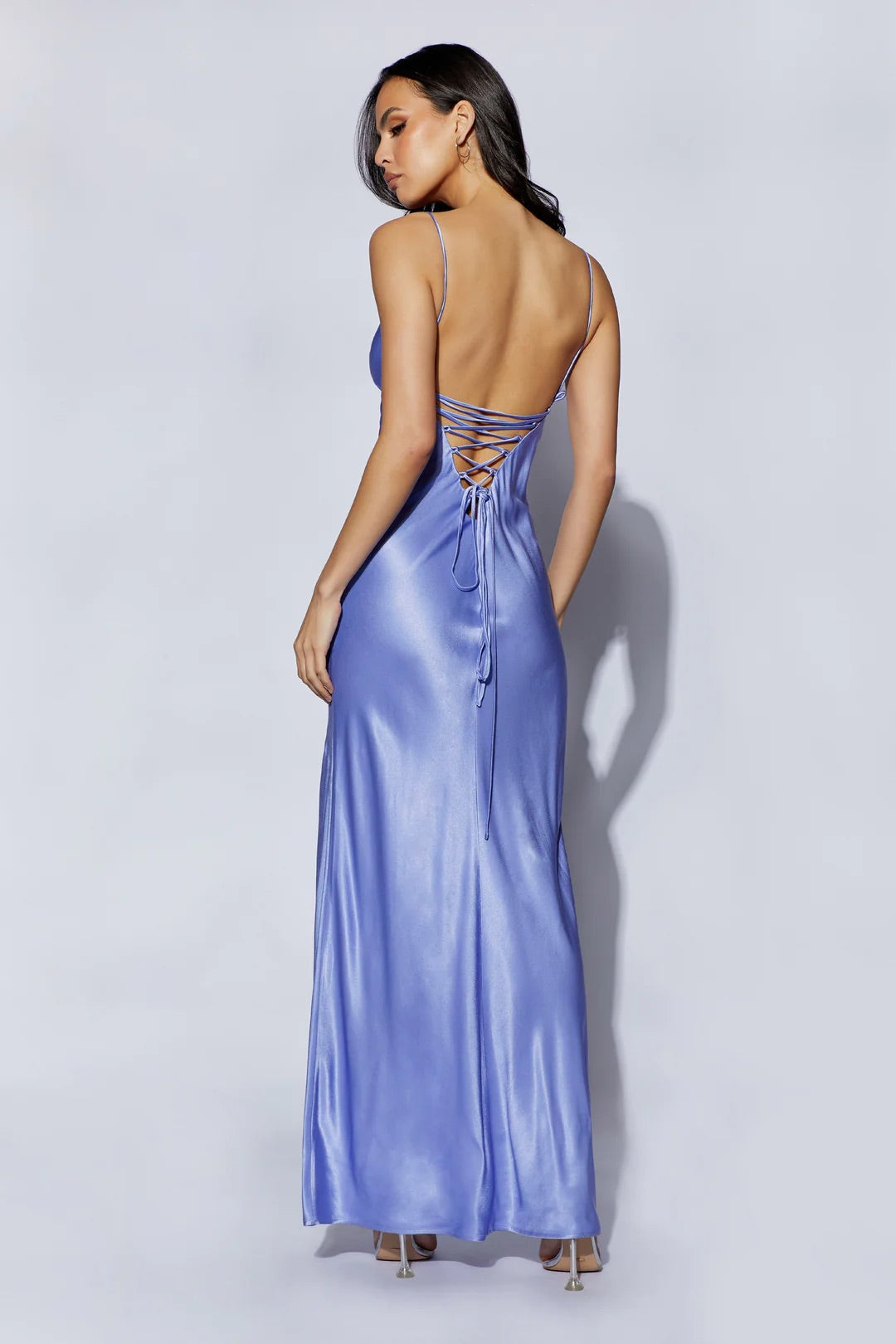 Meshki - Cora Tie Back Maxi Dress in Lavender