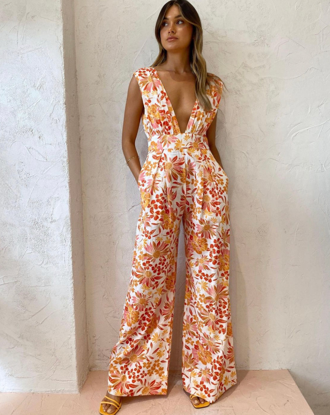 By Nicola - Fiesta Jumpsuit in Holiday Floret