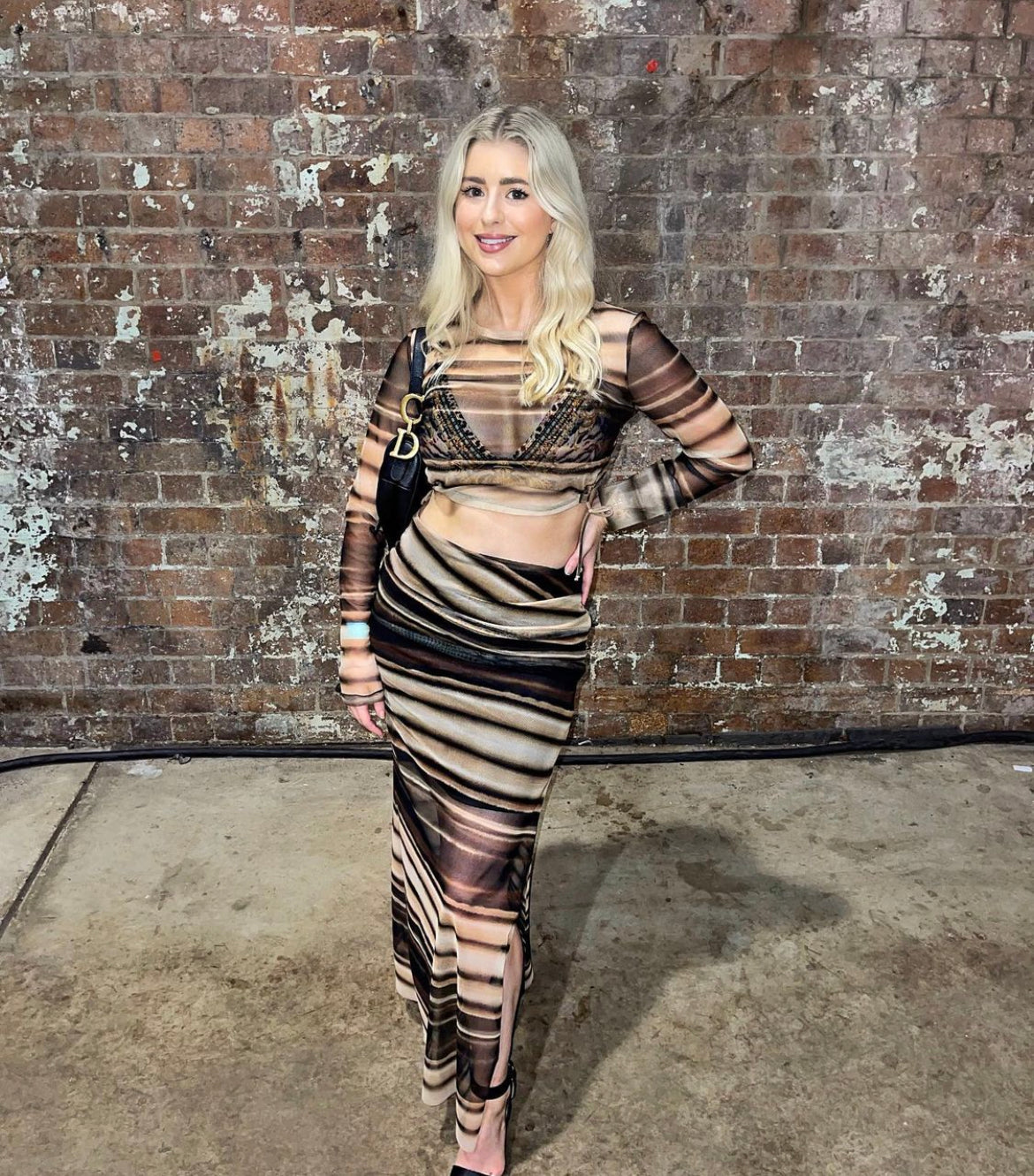 Bec and Bridge - Watercolour Crop Top & Maxi Skirt