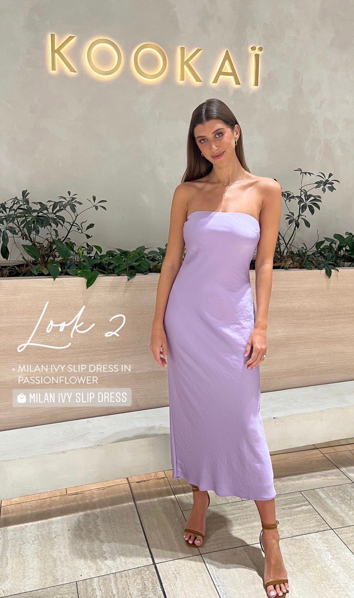 Kookai - Milan Ivy Slip Dress in Passion Flower Purple