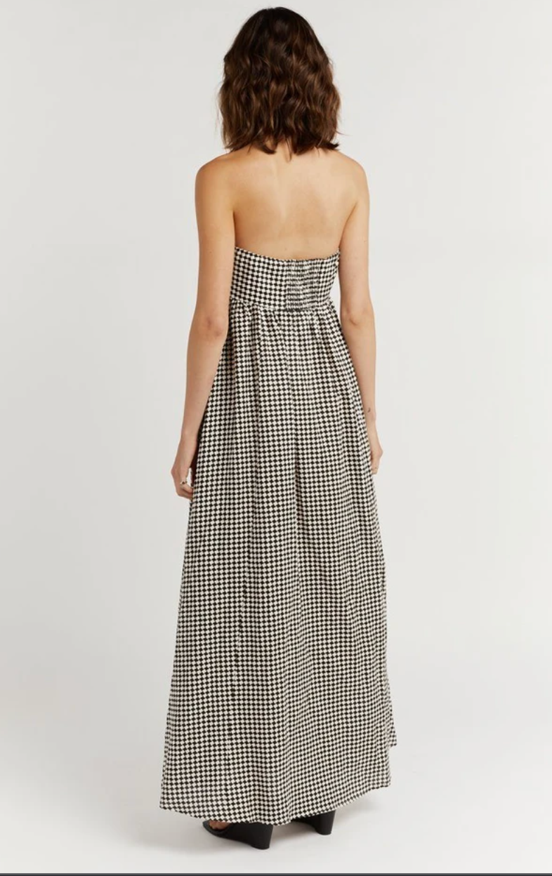 Dissh - Gaia Houndtooth Strapless Dress