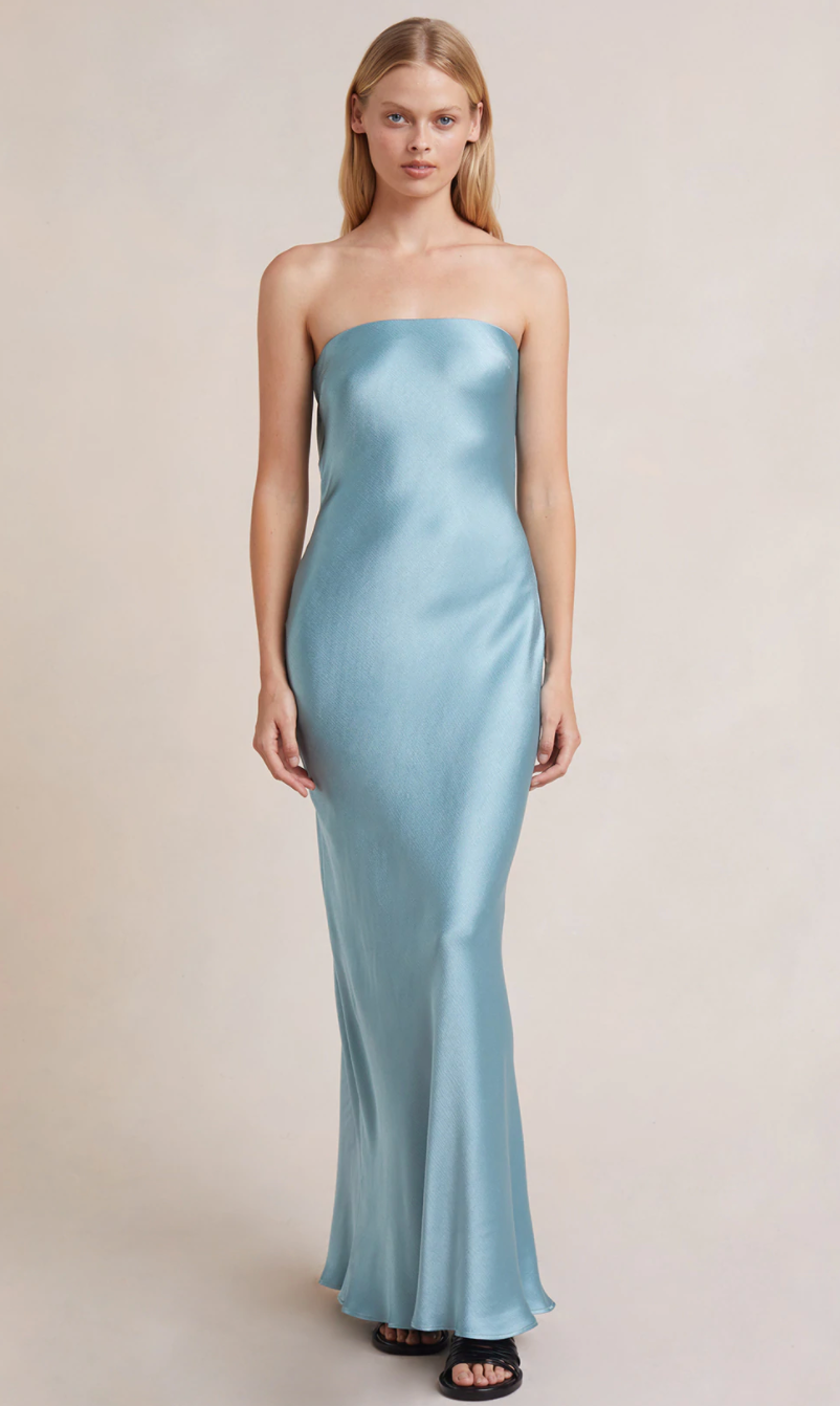 Bec and Bridge - Moon Dance Strapless Dress in Sea Spray