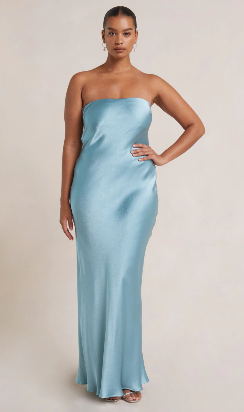 Bec and Bridge - Moon Dance Strapless Dress in Sea Spray