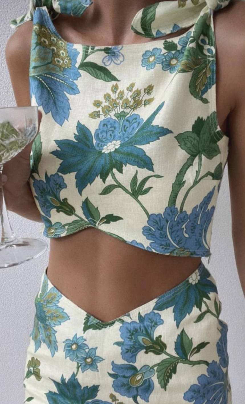 Sir The Label - Alexandre Knot Top & Midi Skirt Set