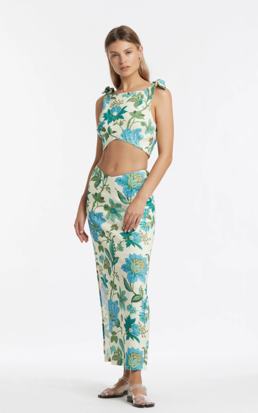 Sir The Label - Alexandre Knot Top & Midi Skirt Set