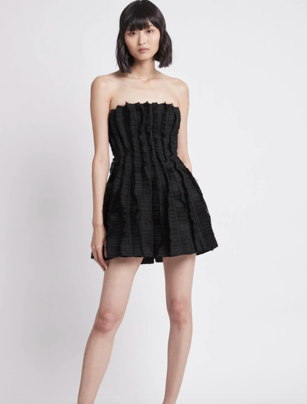 Aje - Hybrid Sleeveless Mini Dress in Black