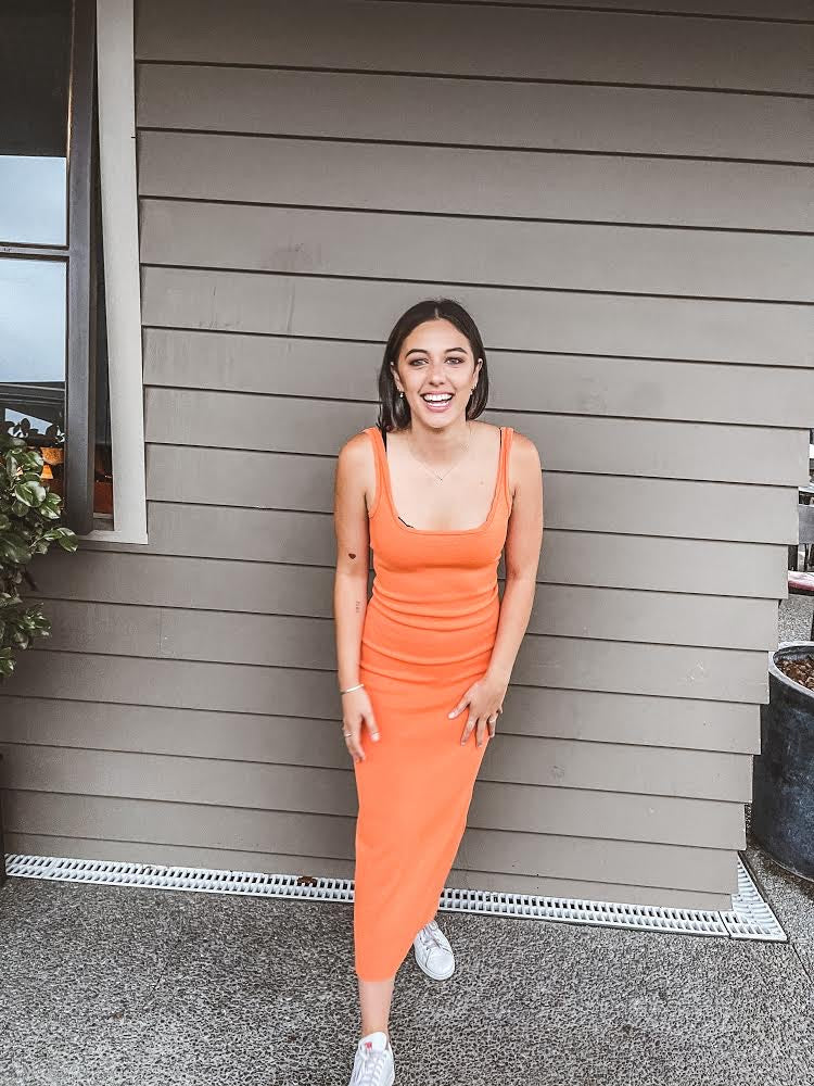 Ruby - Ima Dress in Tangerine