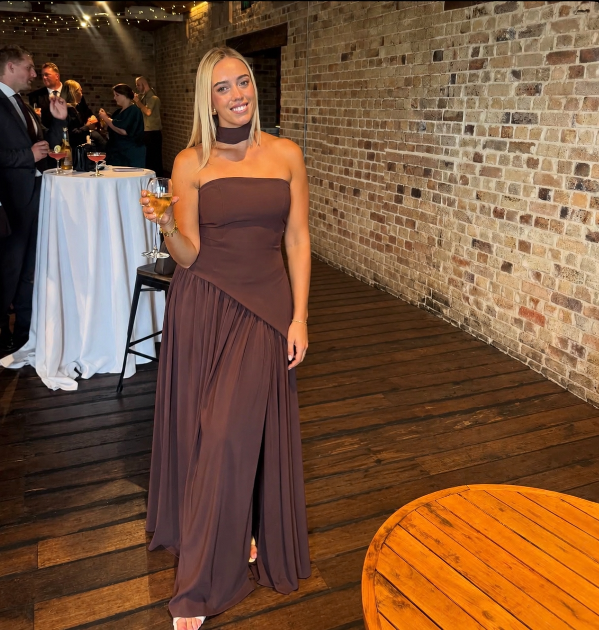 Babyboo - Maliyah Maxi in Plum Brown