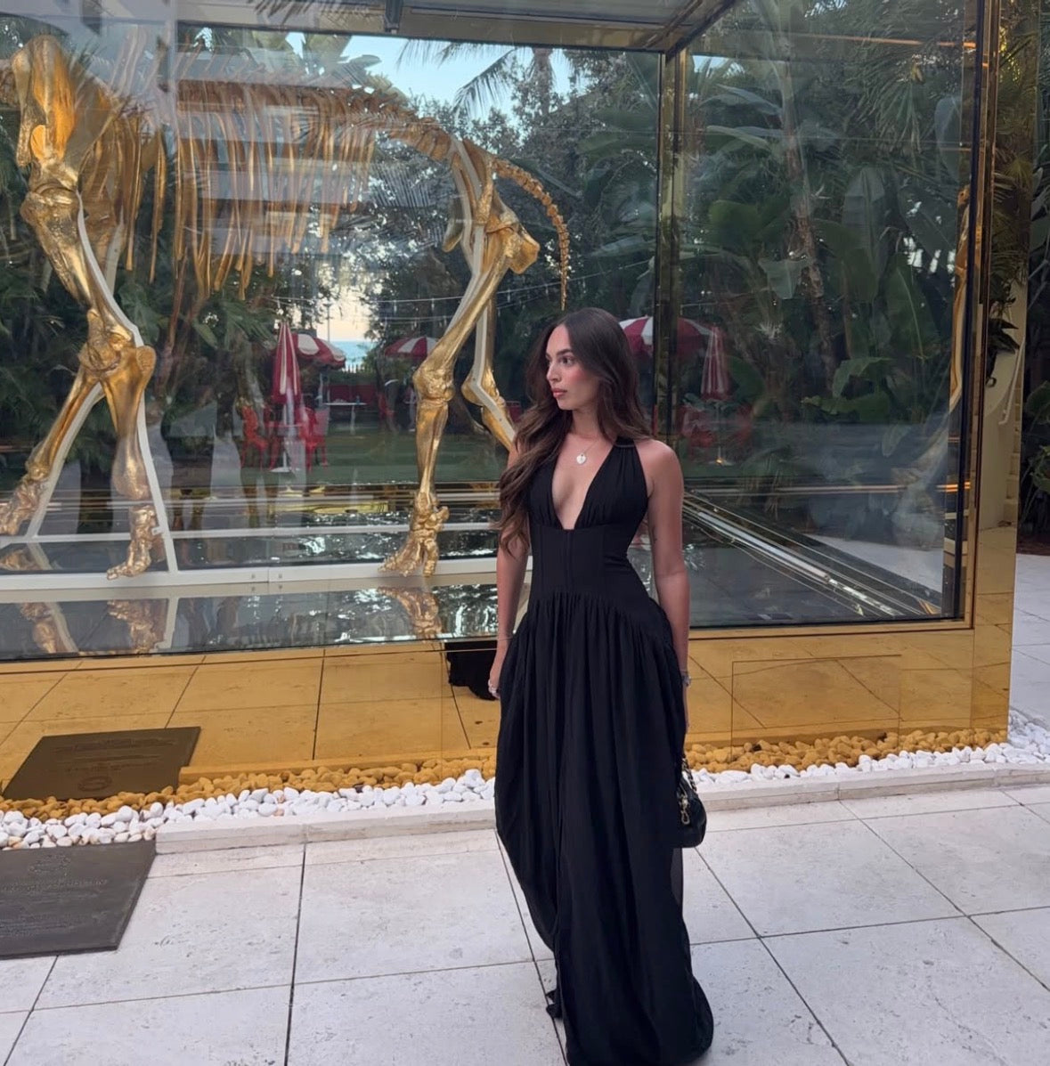 Heiress - The Halter Corset Gown in Black