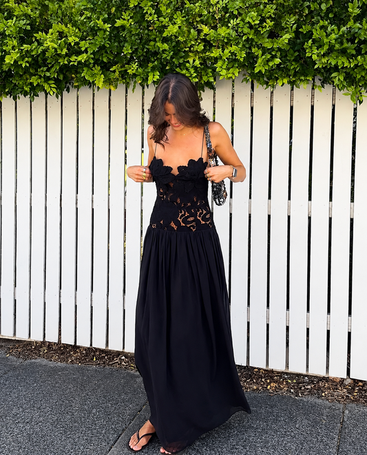 Hansen and Gretel - Stephanie Maxi Dress in Black