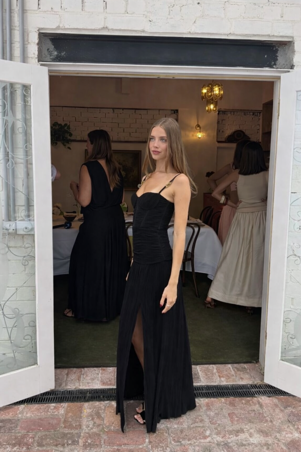 Manning Cartell - Double Time Pleat Maxi Dress in Black