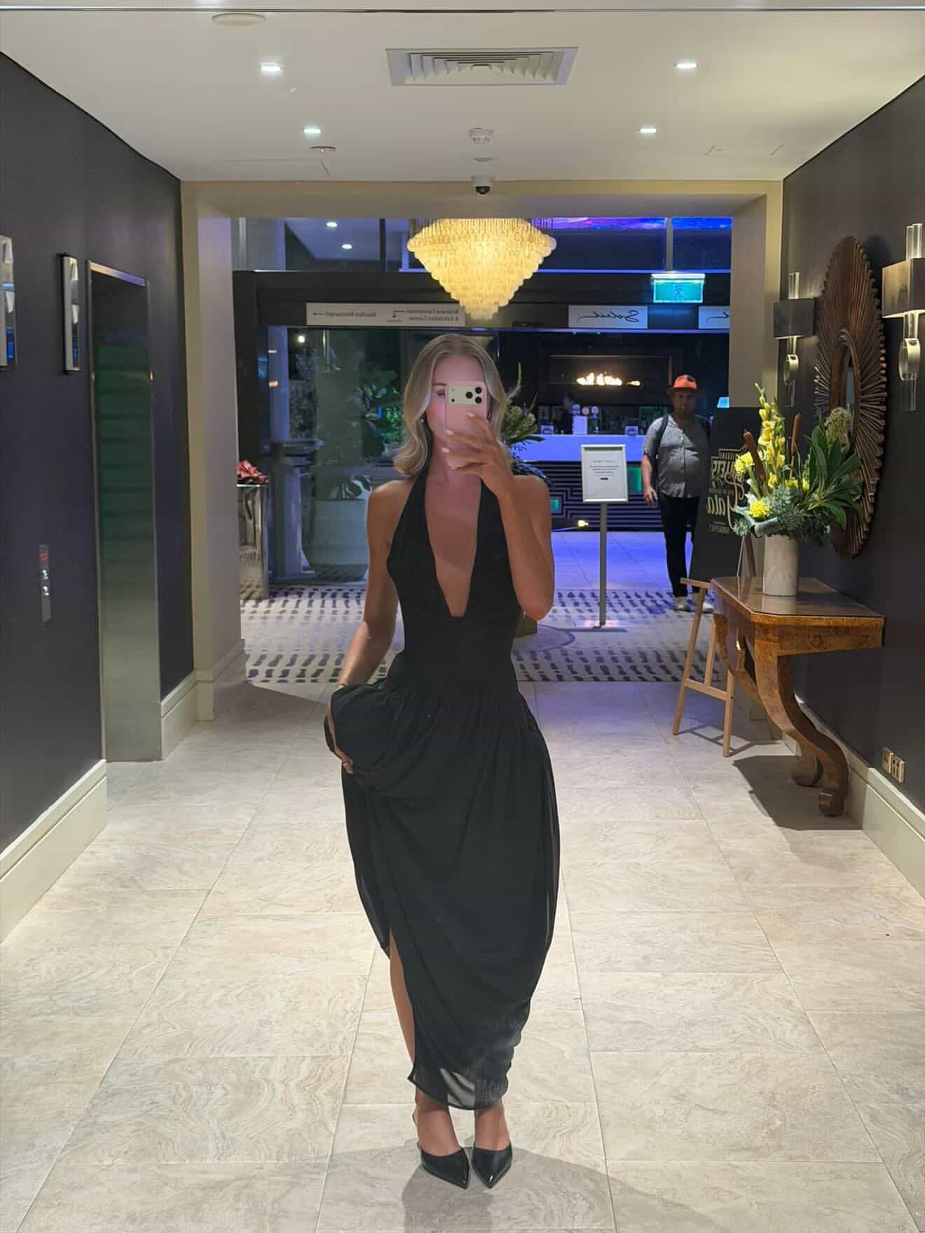 Heiress - The Halter Corset Gown in Black