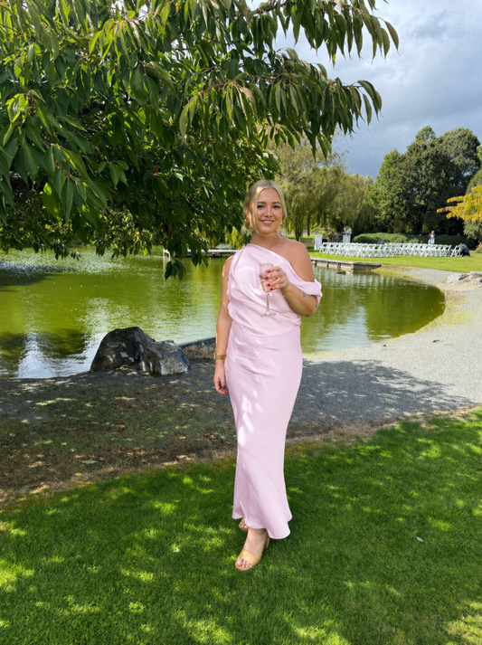 SNDYS - Calissa Maxi Dress in Baby Pink