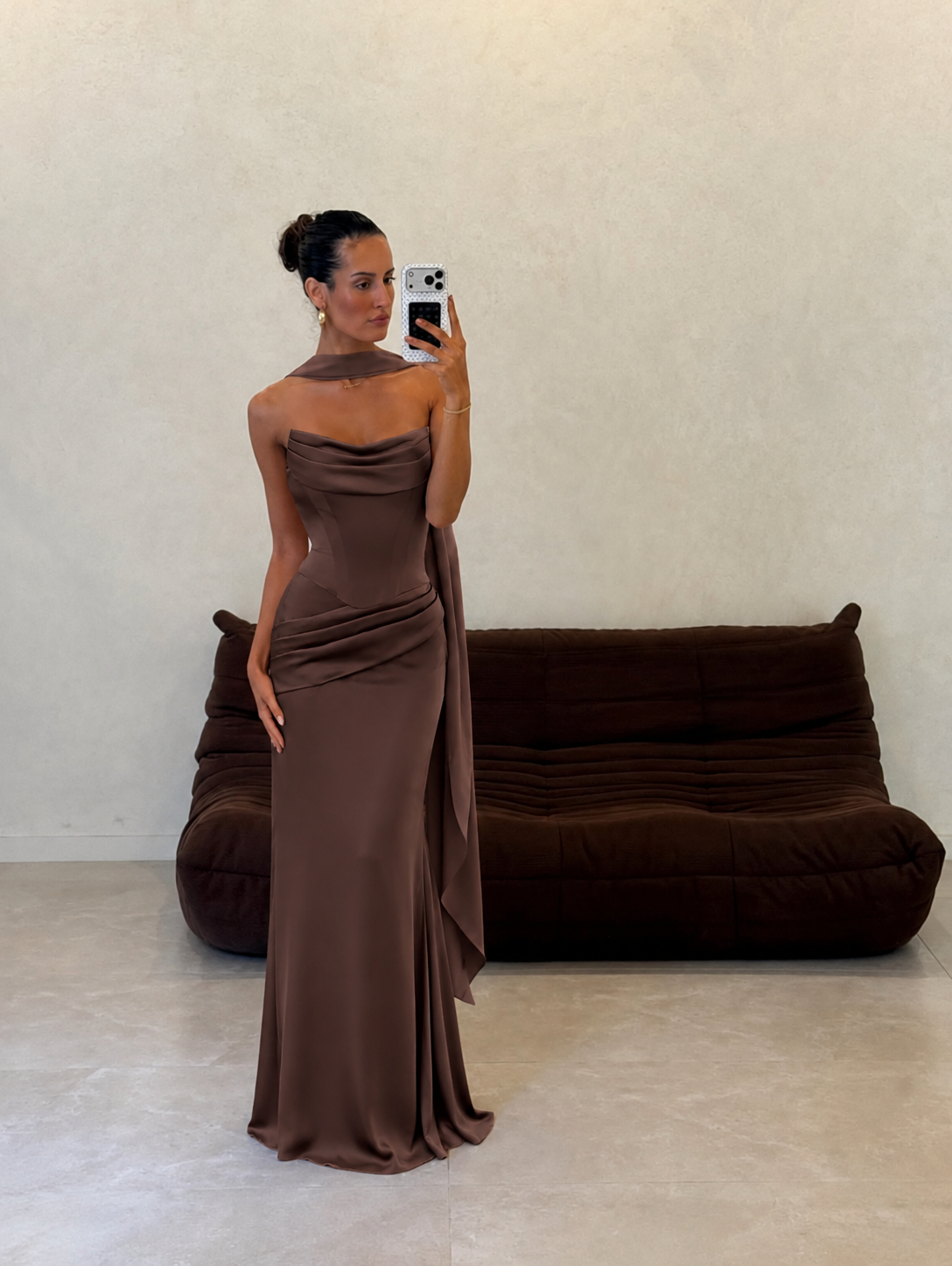 RWSB Custom - Chocolate Corset Top & Skirt