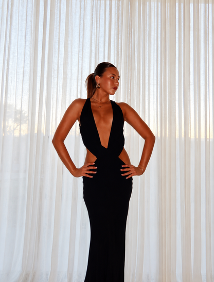 Mim & Bell - Yvette Maxi Dress in Black